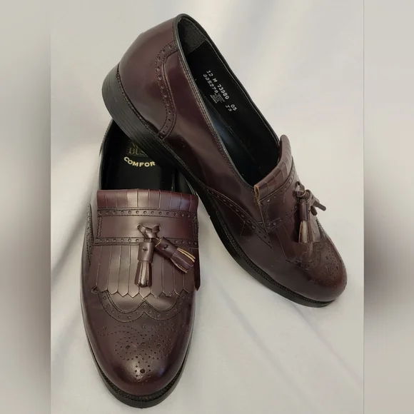 Nunn Bush Comfort Burgundy Tassel Loafers Size 12M - Picture 3 of 11